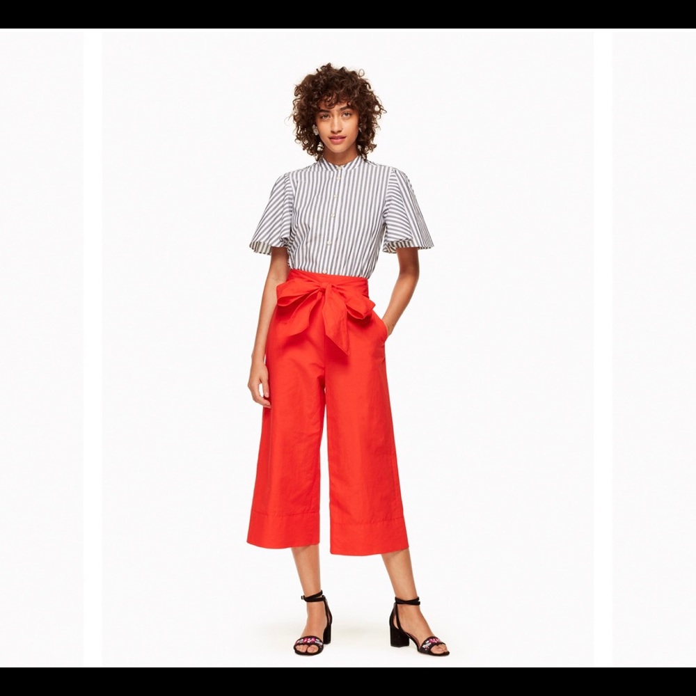 Slub Cotton Culotte